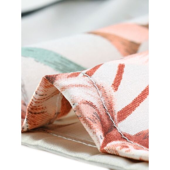 Womens Satin Floral Pajamas Sleepwear Long Sleeve Pjs Button Up Lounge Set Gray - Picture 5 of 5